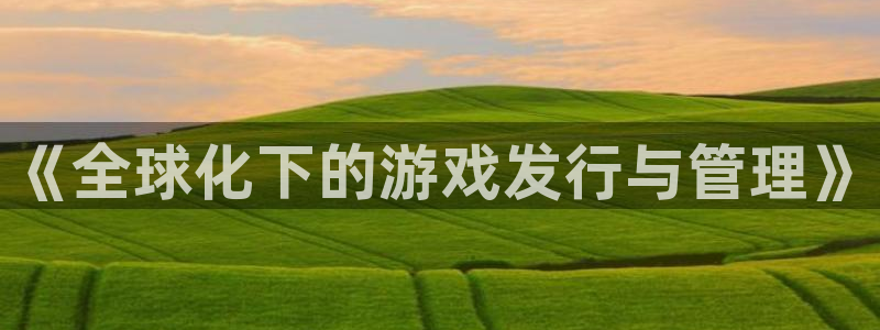 蓝图娱乐官网logo片头米高梅狮子：《全球化下的游戏发行与管理》